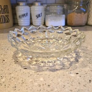 Vintage Fostoria Crystal Glass Candy Dish Bowl Bon Bon American Clear